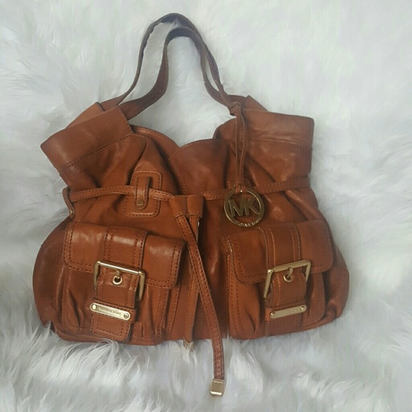 Michael Kors Handbags - Michael Kors Soft Tan Leather Bag / Purse